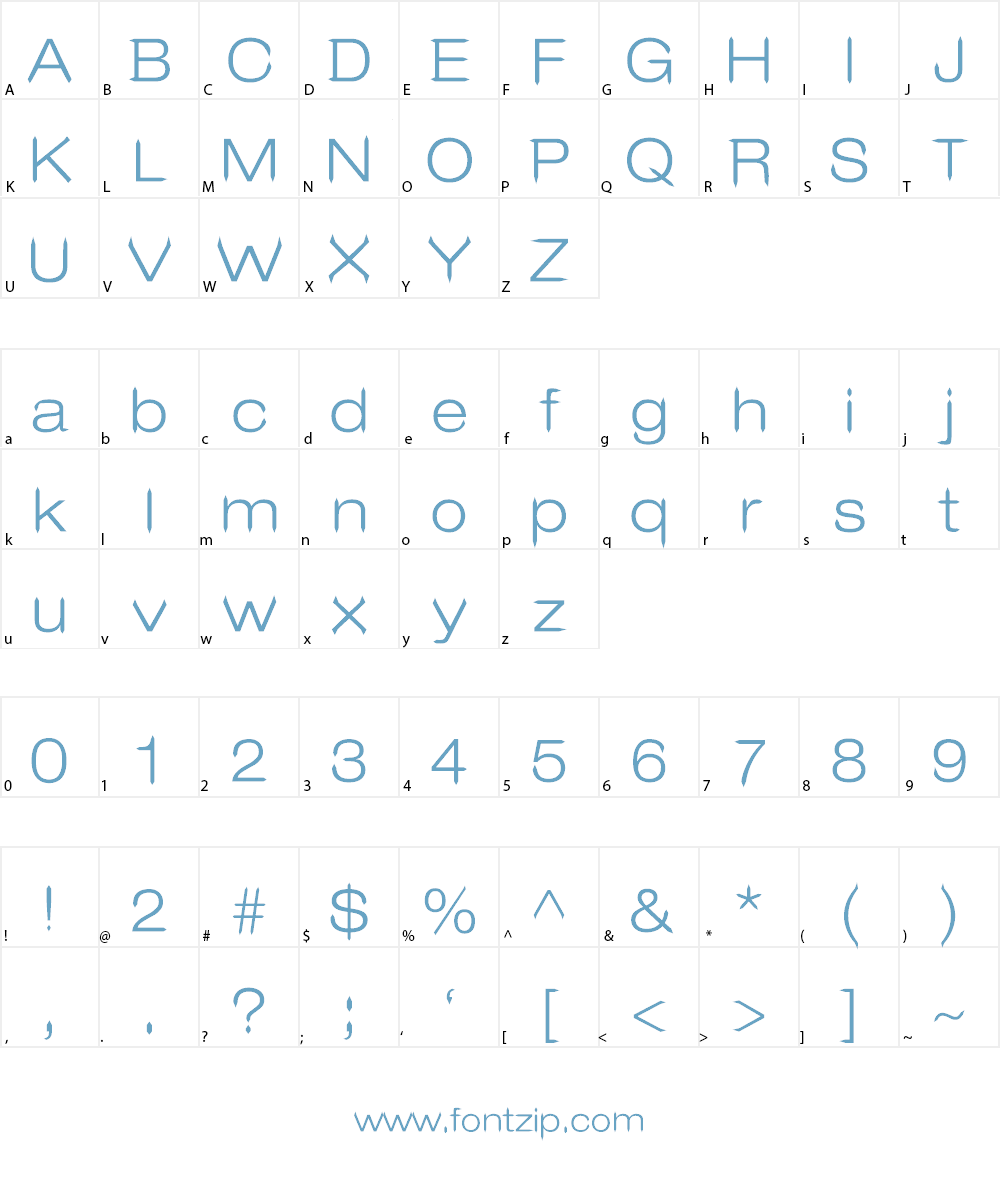 Leo Arrow Font Character